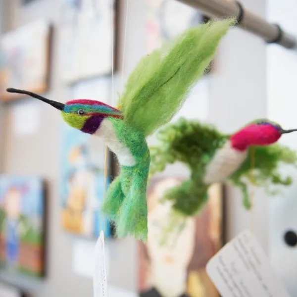 Introduction to 3D Needle Felting: Hummingbirds