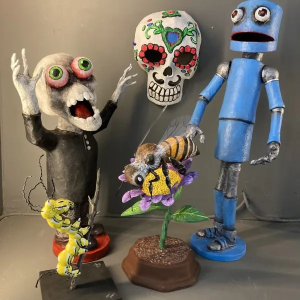 Paper Mache Figurative Sculpture