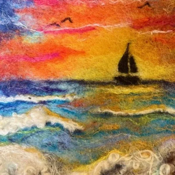 Needle Felt a Landscape