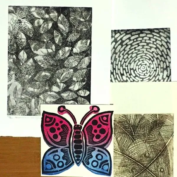 Beginner Printmaking: Nature Prints Under The Sun