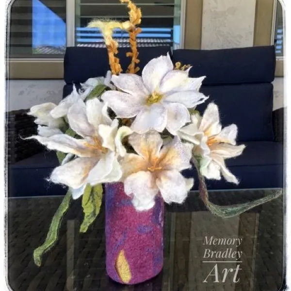 Introduction to Wet Felting: Festive Flowers