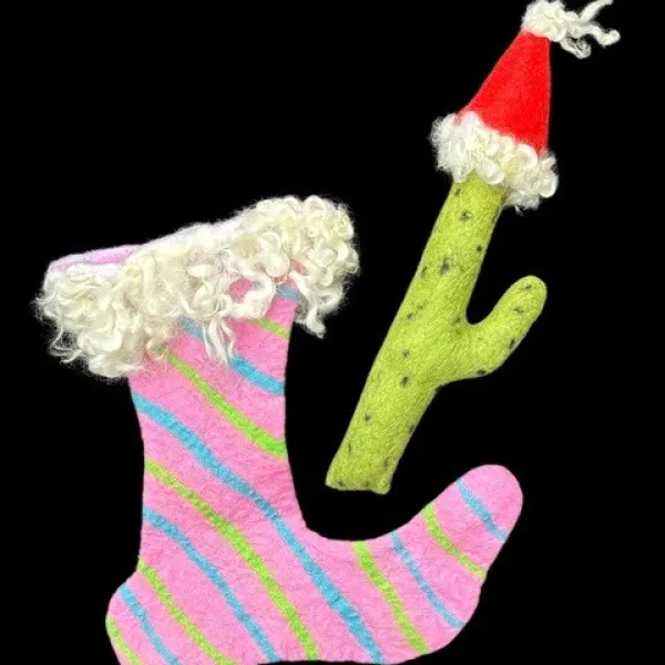 Let's Wet Felt Holiday Ornaments!