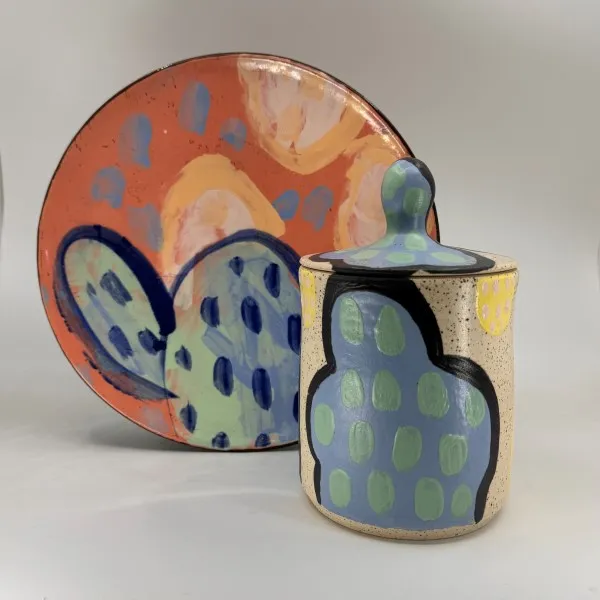 Wheel Throwing: Getting Painterly with Colored Slip: Intermediate to Advanced