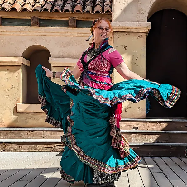 Tribal Belly Dance: Flamenco Fan Meets Skirt