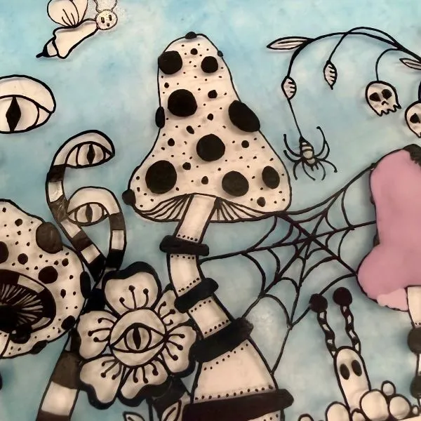 Fused Glass: Painting Doodles