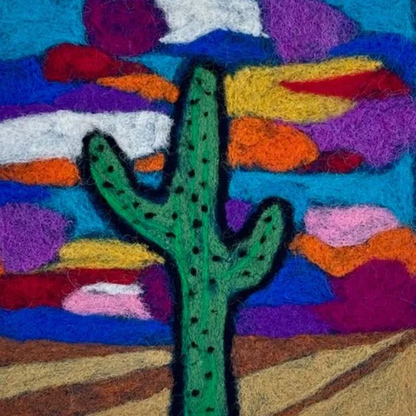 Arts in Mind: Needle Felt a Wool Painting