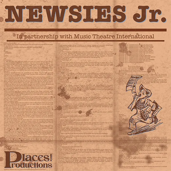 Newsies Jr Places! Productions