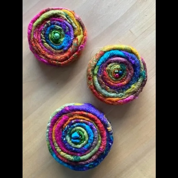 Needle Felt Spirals