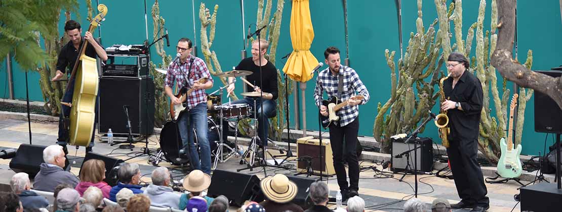 band performing at out to lunch concert