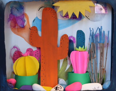 Paper art  of cacti